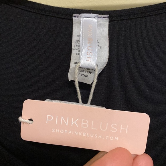 NWT Pink Blush Maternity Maxi Dress three-quarter length sleeves geometric print - Picture 4 of 6